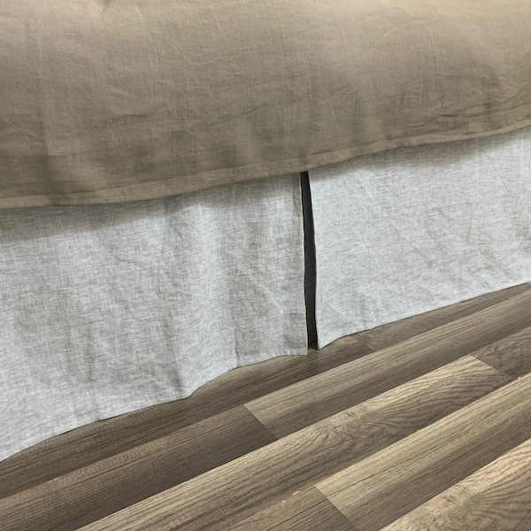 Chambray Bed Skirt Etsy