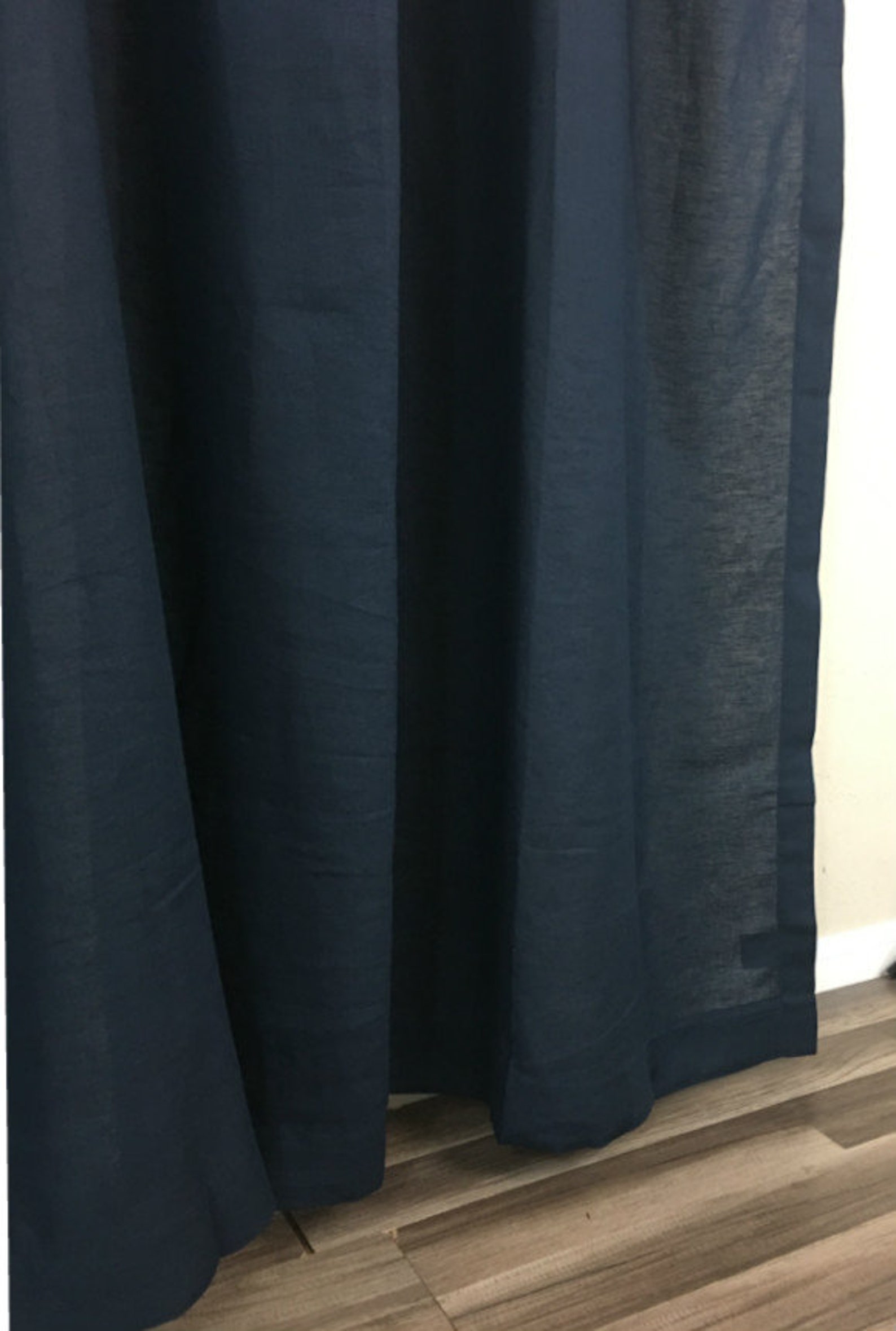 Black Linen Shower Curtain Mildewfree 72x72 72x85 72x94. Etsy Ireland