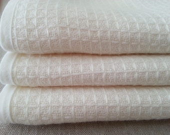 Linen Waffle Towels Wash Towel, Face Towel, Bath Towel, linen towel set, thick and soft linen fabric, custom size