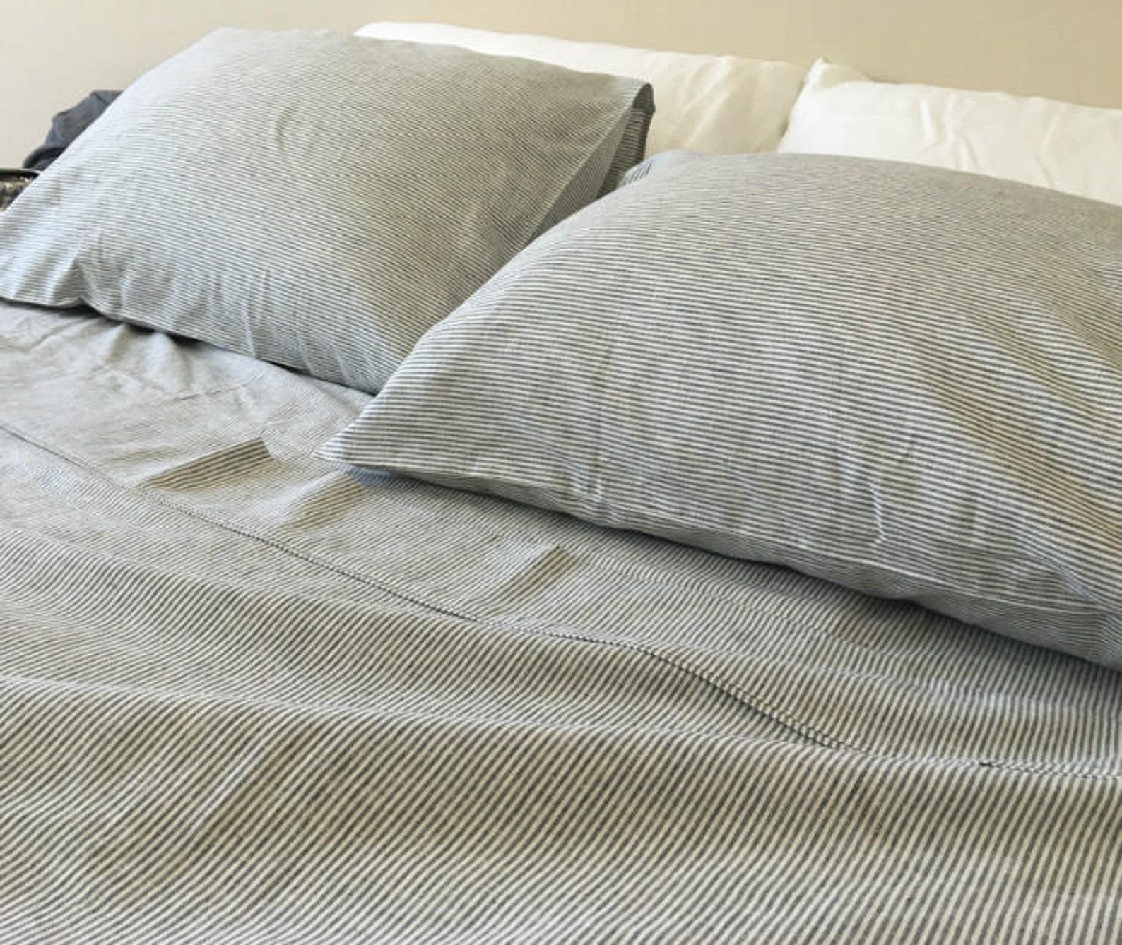 Linen Top Sheet Linen Bed Sheets Linen Fitted Sheet Linen Etsy