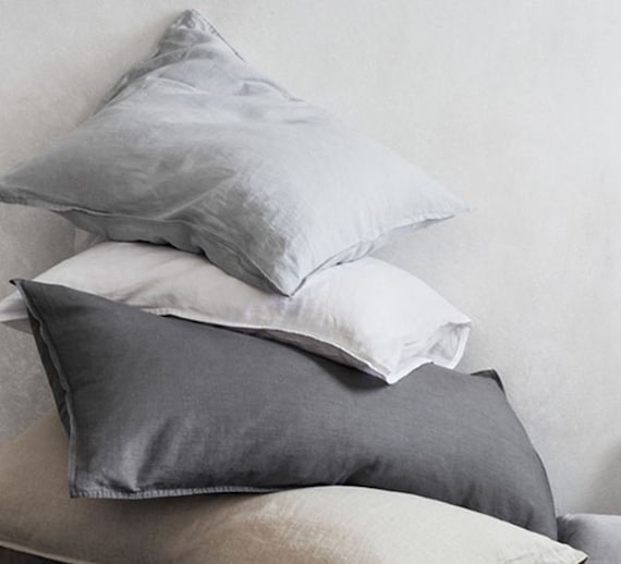 Body Pillow Euro Sham In Natural Linen All Sizes Square Etsy