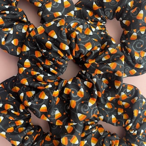 Candy Corn Glitter Scrunchie