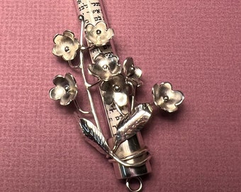 Entwined Flowers Wedding Mezuzah
