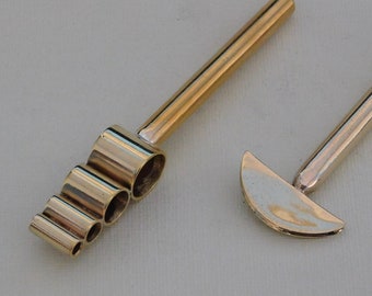 Tube  and Half Round Edge Veiner -  Brass Formers