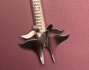 Dancing Bride and Bride Newlyweds Wedding Mezuzah