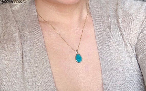 Gem Silica Chrysocolla Necklace | Etsy
