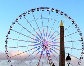 Paris Photo, Place de la Concorde, Ferris Wheel, Paris landscape