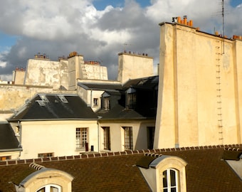 Paris Photo, Paris Rooftop, Paris Color Print