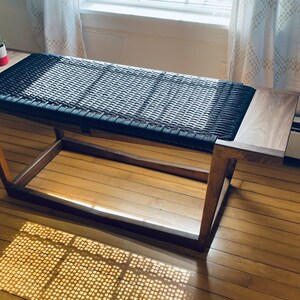 The Wing Bench (alternate base) in Walnut