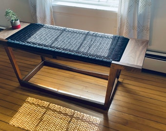 The Wing Bench (alternate base) in Walnut