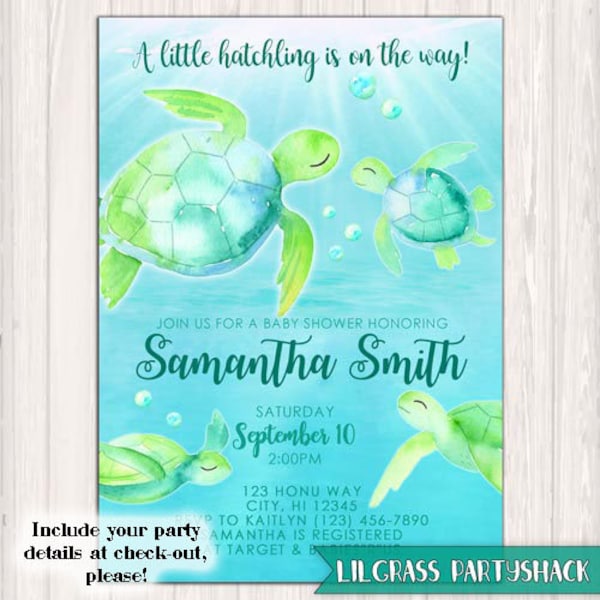 Turtle Baby Shower - Etsy