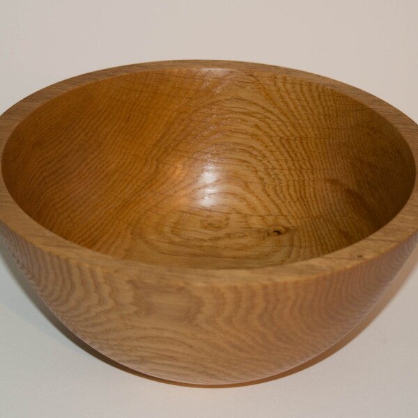 natural wood bowl, wooden bowl fruit bowl salad bowl home decor hand turned bowl from oak wood