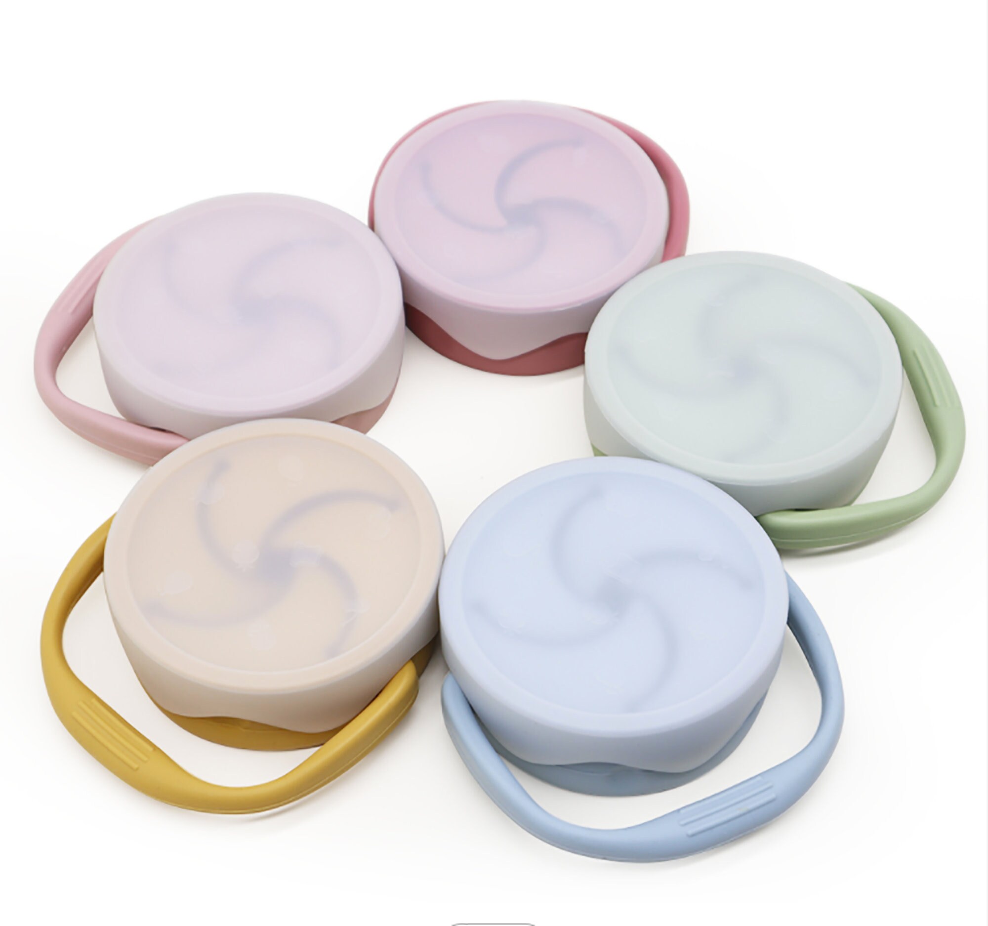 Collapsible Silicone Snack Cup Baby Silicone Snack Bowl Etsy Israel