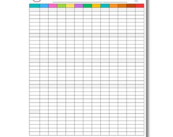 Registro delle presenze - Registro modificabile - Planner per l'istruzione parentale - Registro delle presenze