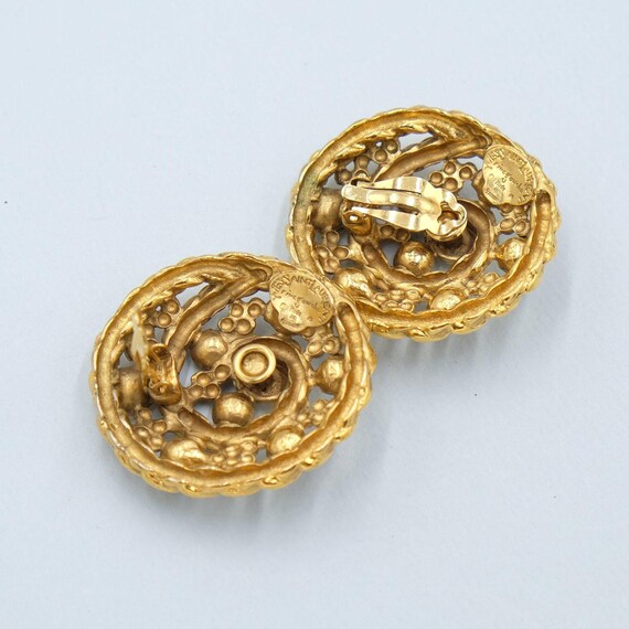 Vintage YSL Rive Gauche Earrings 1980s - image 3