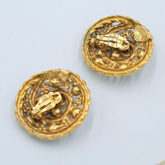 Vintage YSL Rive Gauche Earrings 1980s - image 5