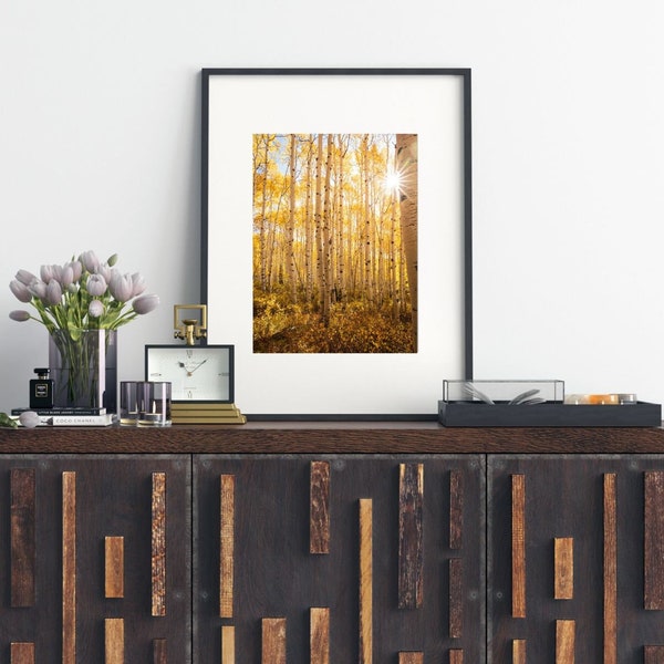 Aspen Print Fall Decor, Utah Aspen Trees, Home Wall Decor, Printable Wall Art, Utah Fall Colors, Digital Download, Instant Download