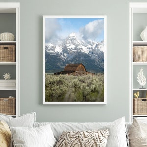 Grand Teton National Park Druck, Wyoming Home Decor, Wyoming Berge druckbare, digitaler Download, Sofortiger Download, Natur Wandkunst