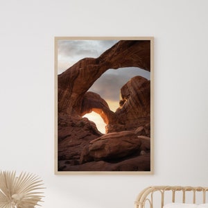 Impresión del Parque Nacional Arches, Arte de la pared del Parque Nacional de Utah, Decoración del hogar del Parque Nacional, Decoración de la pared del sur de Utah, Descarga digital, Foto instantánea