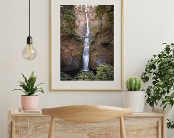 Multnomah Falls Print, Oregon Landscape, Pacific Northwest Decor (Digital Download)