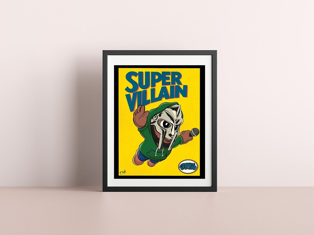 Super Villain - 8x10 Super Mario MF DOOM Inspired Art Print