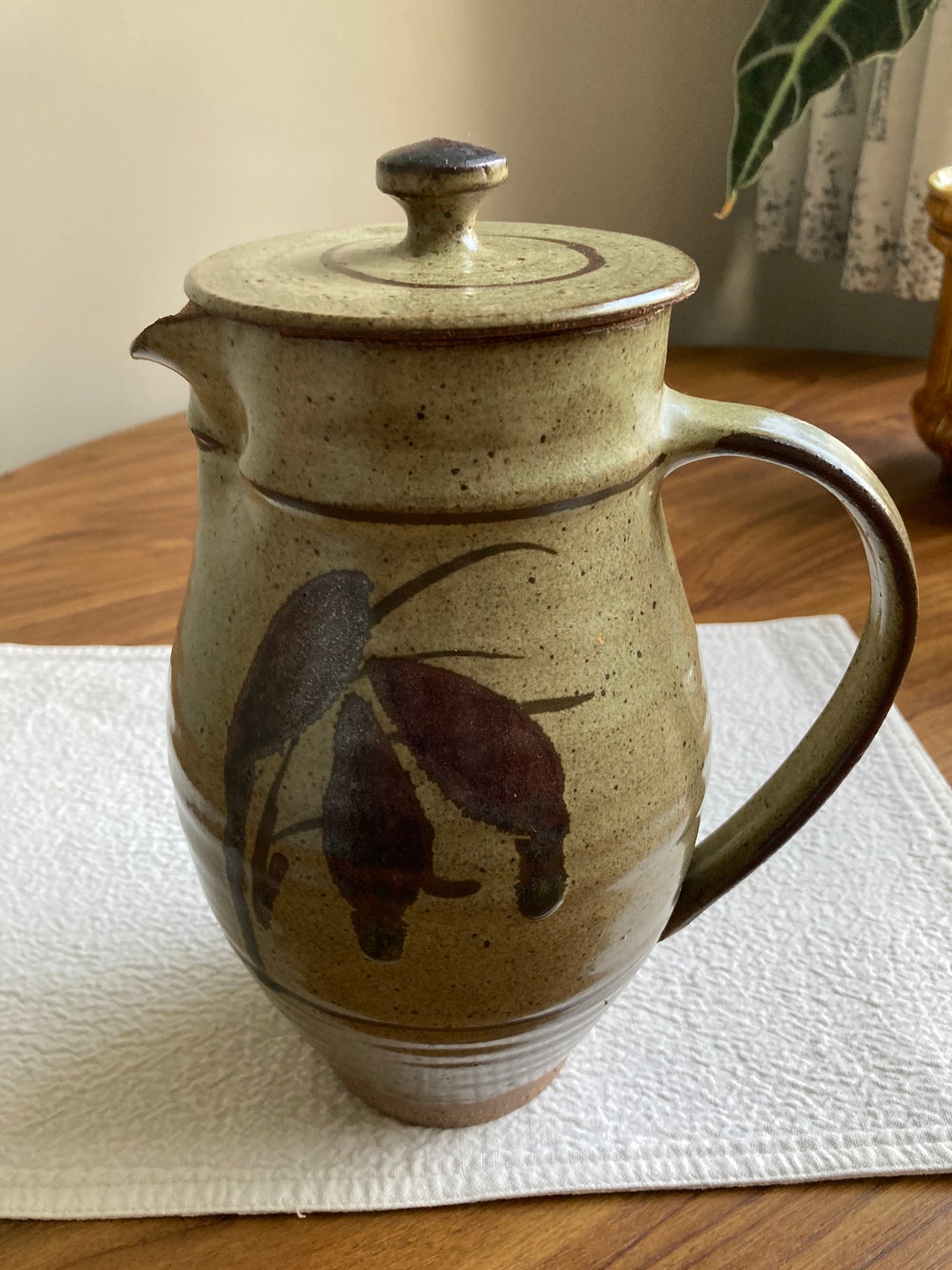 Large Stoneware Coffee Pot Studio Pottery Display Jug Etsy UK