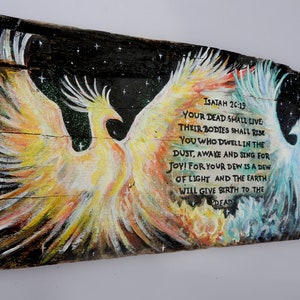 Rising phoenix painting