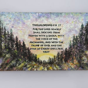 The dead in Christ shall rise first sunrise painting