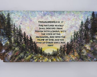 The dead in Christ shall rise first sunrise painting