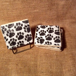 Dog Paw Print Coasters image 2