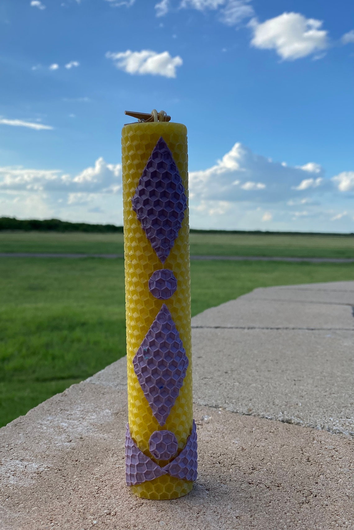 Rolled Beeswax Candle Etsy