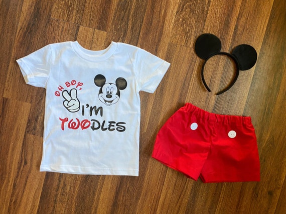 Mickey mouse 2nd birthday outfit store for boy