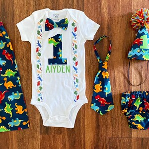 Boy Cake Smash Outfit, Dinosaur Cake Smash, Cake Smash Outfit, Boys 1st Birthday, Birthday Outfit, Boys Birthday, Dinosaur Birthday, blue