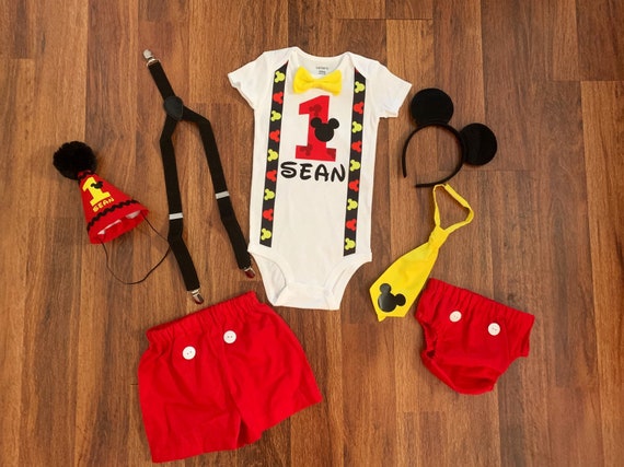 mickey mouse 1 birthday outfit