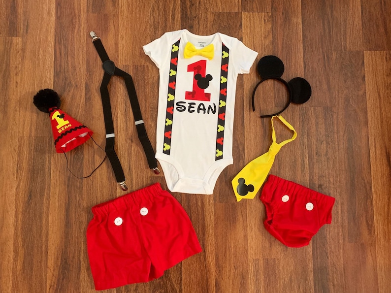 mickey mouse 1st birthday outfit boy