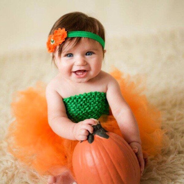 Baby Pumpkin Costume Etsy