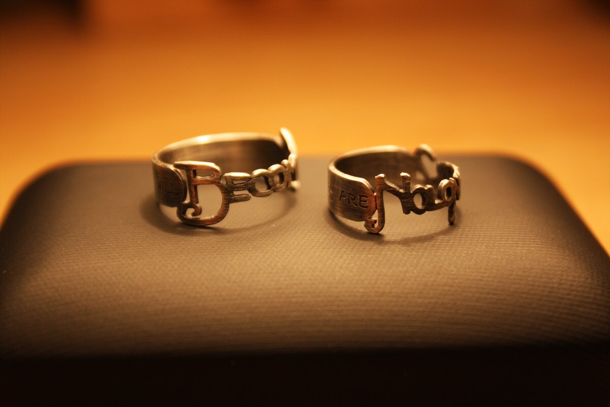 Initial Ring / Personalized / Signature / Couple / Sterling - Etsy