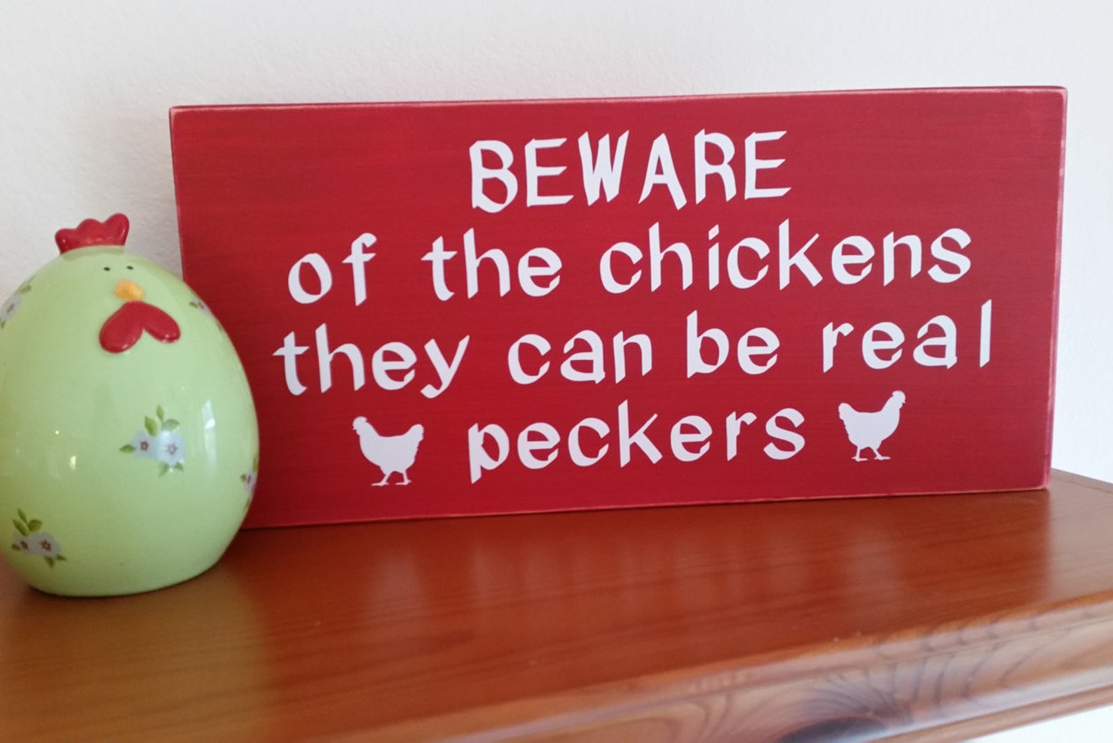 Beware Of The Chickens Beware of the Chickens Sign Chicken Sign Barn Sign Chicken - Etsy