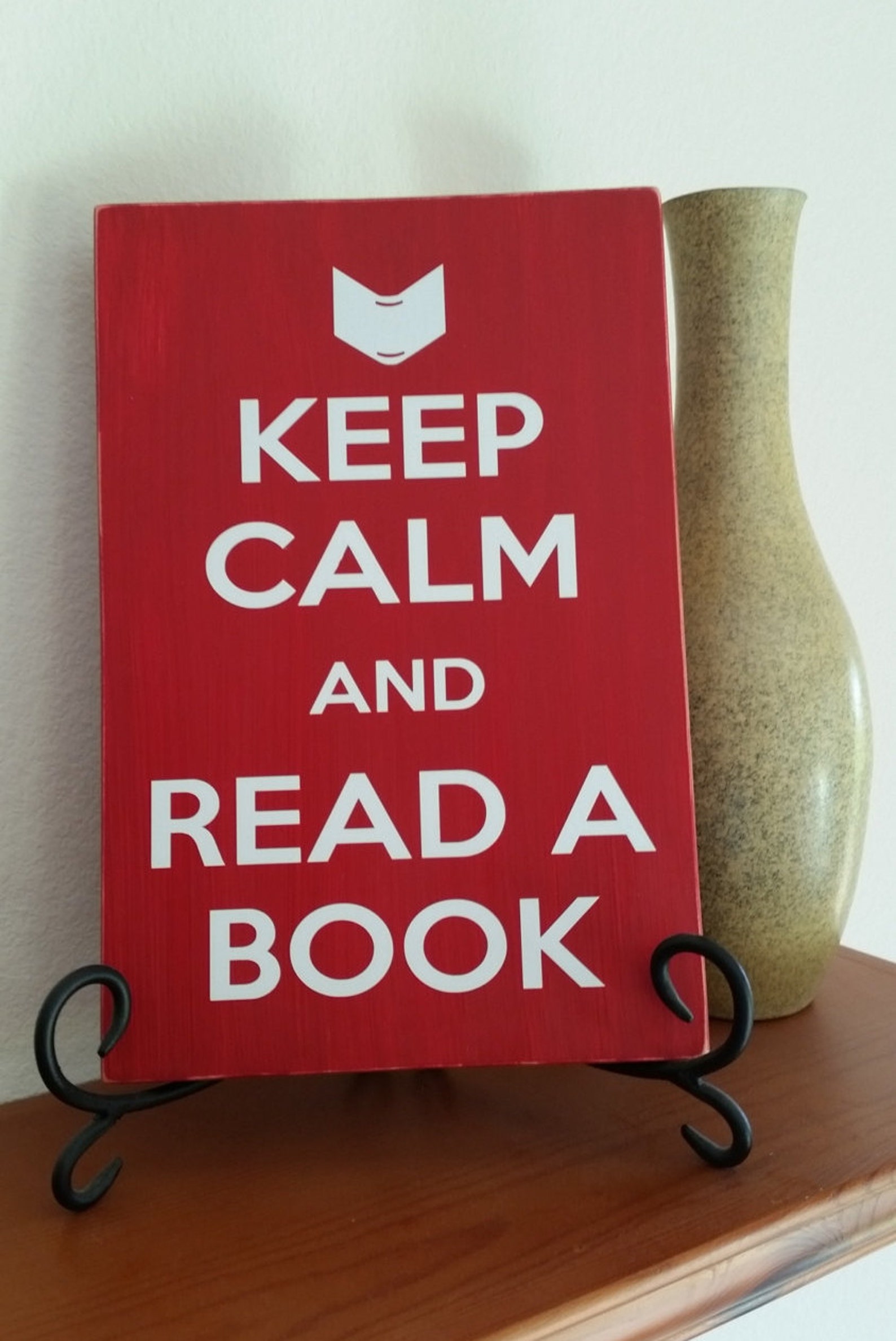 Keep Calm and Read a Book Sign Reading Sign Book Lover Sign Etsy
