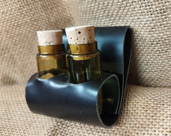 Potion small bottle double on belt hanger