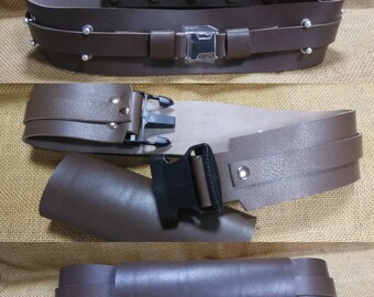 Thick leather belt for Jedi adepts