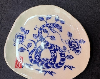 Chinese Year of the Snake Plate