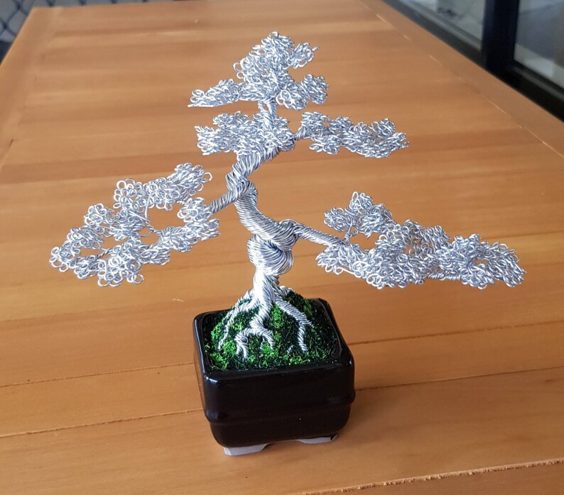 Wire Bonsai Tree Aluminium Etsy