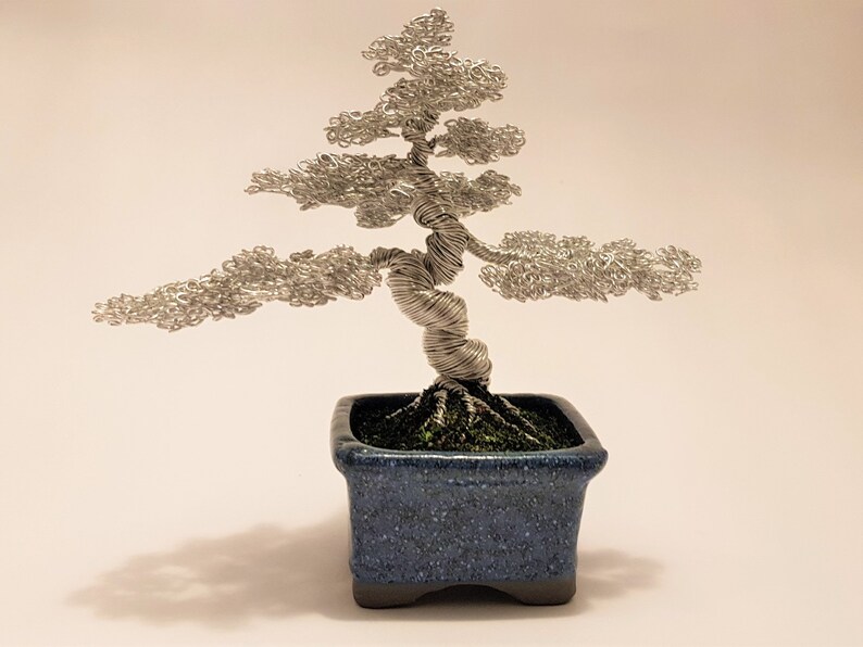 Wire Bonsai tree Aluminium Etsy