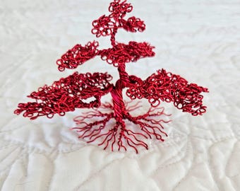 Miniature Informal Upright Bonsai tree - Aluminium wire