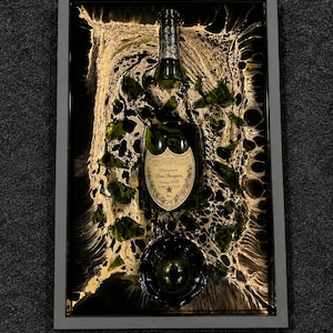 Dom Perignon Broken Bottle Art - Etsy