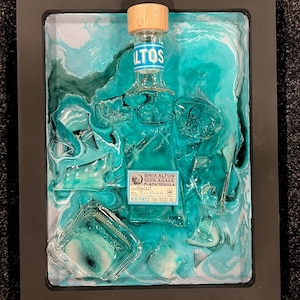 broken bottle art- Tequila