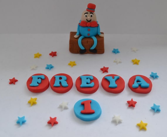 Handmade Edible number blocks cake topper decoration Personalised Cbeebies