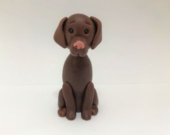 Handmade Edible Chocolate Labrador, Dog, Cake topper, Decoration, Birthday
