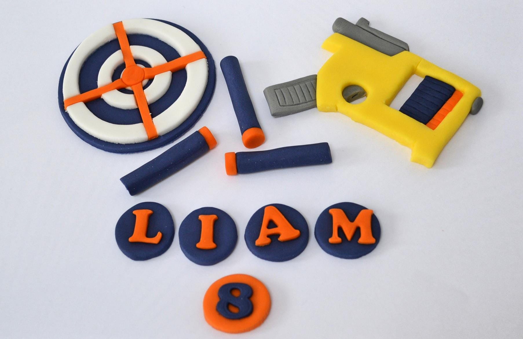 Handmade edible NERF Cake Topper birthday Etsy